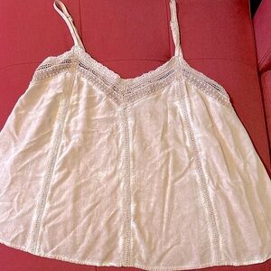 Light Pink Knox Rose Lace Trim Cami Tank Top S Flowy Romantic Hippie Style